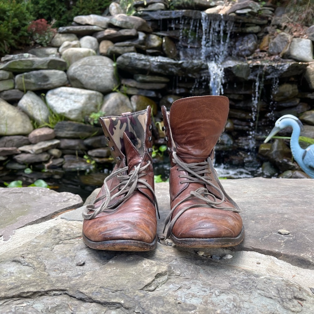 Saks Fifth Ave Leather Boots Camp Interior